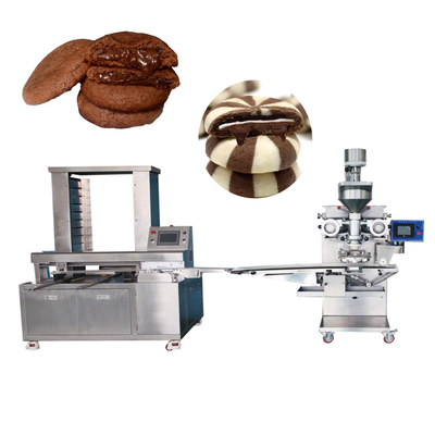 SUS 304 Línea de producción de productos alimenticios de acero inoxidable de chocolate para relleno líquido de galletas