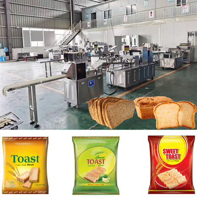 Línea de producción de pan tostado Rusk Biscuit Zwieback Máquina de formación de cuerdas de tostadas secas