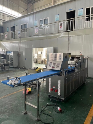 cadena de producción automática eléctrica del pan 380V con el cortador